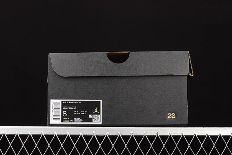 All categories Air Jordan Jordan series basketball shoes Air Jordan 1 Low Air Jordan 1 Low AJ1 Joe 1 white and yellow low-top cultural and leisure sports sneakers 553558-171